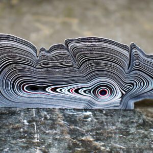 Finished Piece of Fordite - 94.77mm x 29.68mm x 10.76mm          (2875)