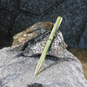 Resin Pen - Gold/Green     (P-005)