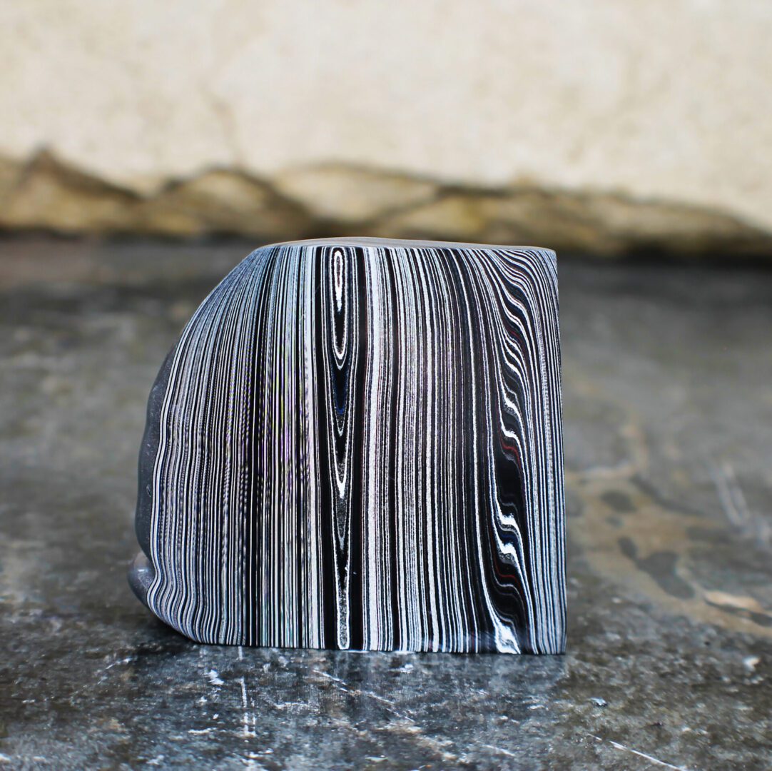 Finished Piece of Fordite - 59.84mm x 58.52mm x 17.85mm (3086)