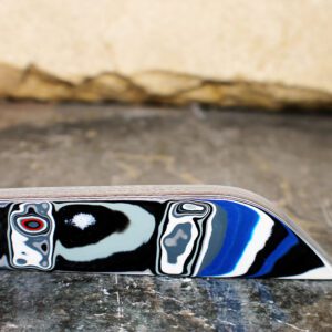 Finished Piece of Fordite - 118.47mm x 26.75mm x 13.01mm          (3133)