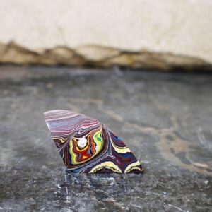 Finished Piece of Fordite – Corvette Fordite – 60.22mm x 30.22mm x 13.79mm (F-021)