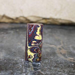 Finished Piece of Fordite - Corvette Fordite - 55.80mm x 23.45mm x 12.50mm        (F-026)