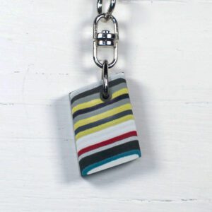 Fordite Keychain - 28.73mm x 21.01mm x 8.18mm     (3286)