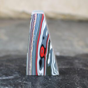 Finished Piece of Fordite - 55.33mm x 19.8mm x 12.22mm     (F-040)