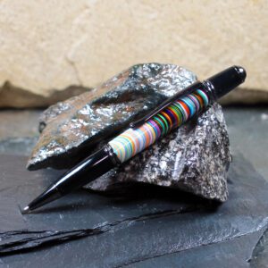 Premium Fordite Pen - Gun Metal/Black/Premium Fordite (P-086)